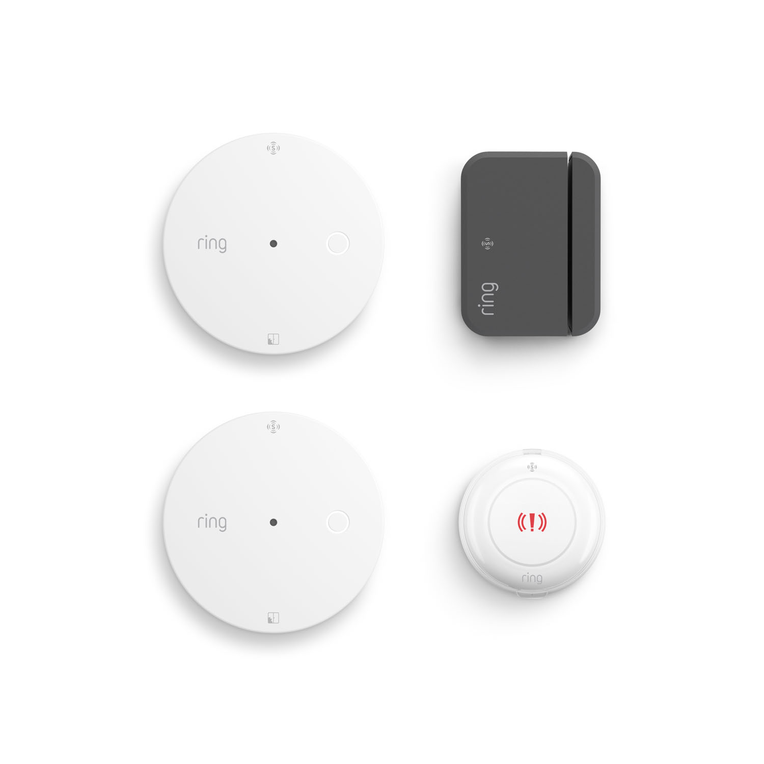 2 Glass Break Sensors (Newest Model)  + Outside Door Sensor (Newest Model)  + Panic Button (Newest Model)  - 2 Glass Break Sensors (Newest Model)  + Outside Door Sensor (Newest Model)  + Panic Button (Newest Model)