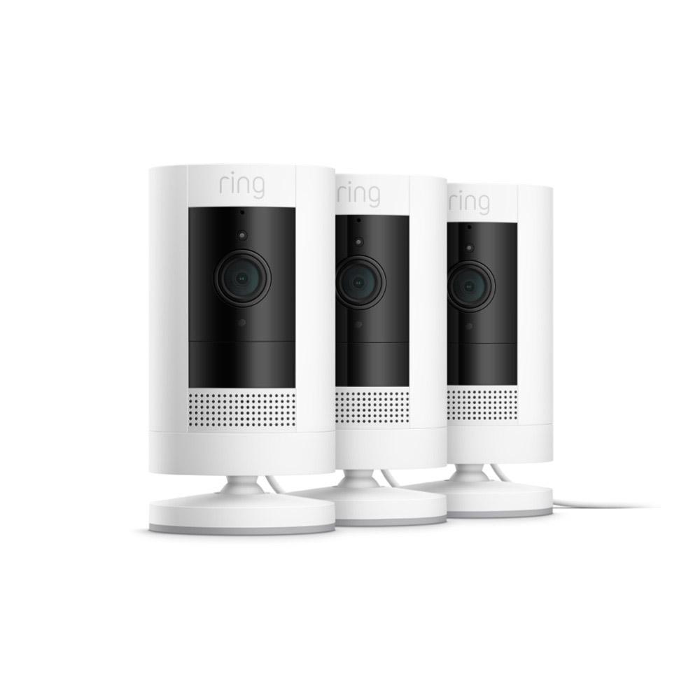 Stick Up Cam (Certified Refurbished) - Plug-In / 3-Pack / White